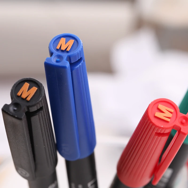 4 шт. Staedtler на масляной основе маркер для CD/маркер для пленки Перманентный IumoColor 313S 318F 317 м 0,4/0,6/1,0 мм красный/синий/зеленый/черный