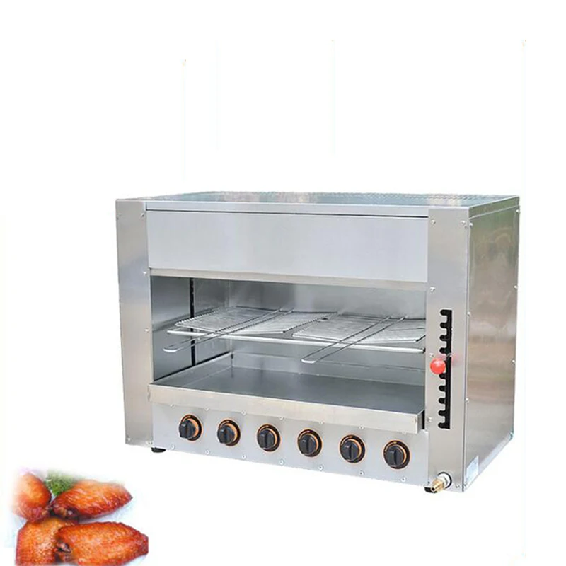 Машина для газовой саламанды вертикальный гриль духовка печь мяса/газовый стейк