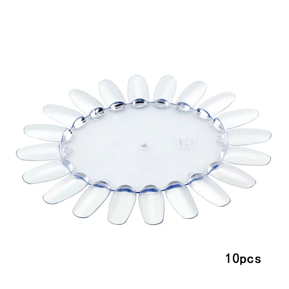 Clear 10 pcs KADS 10 видов конструкций DIY инструменты для маникюра, дисплей для практики ногтей, цветная карта, колесная палитра лаков для ногтей, накладные ногти, мягкие губки - Цвет: Clear 10 pcs