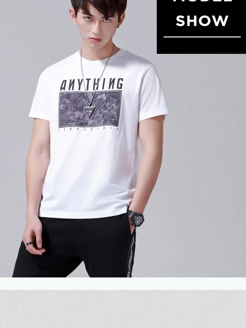 Li-Ning, мужские трендовые футболки, дышащие, 63% хлопок, 37% полиэстер, обычная посадка, подкладка, удобные спортивные футболки, топы AHSN585 MTS2829