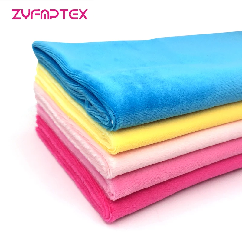 ZYFMPTEX безвредная и прошедшая испытания мягкая плюшевая ткань для изготовления