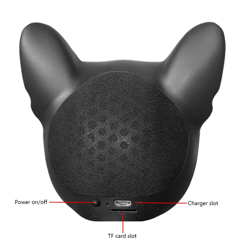 Бульдог Портативный беспроводной Bluetooth динамик мини открытый спикер 4 1 стерео MP3