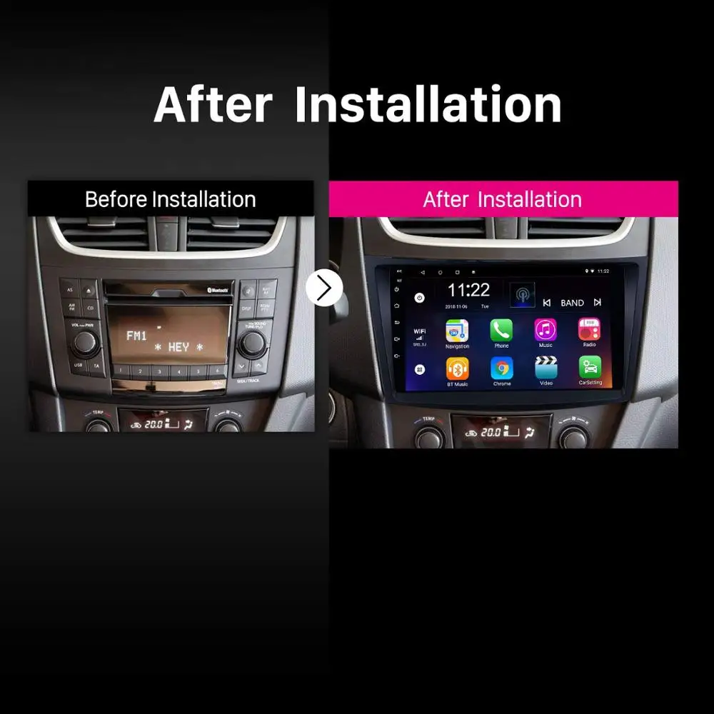 9 дюймов Android 8 1 шесть ядер PX6 автомобильный без DVD GPS навигационный плеер для Suzuki