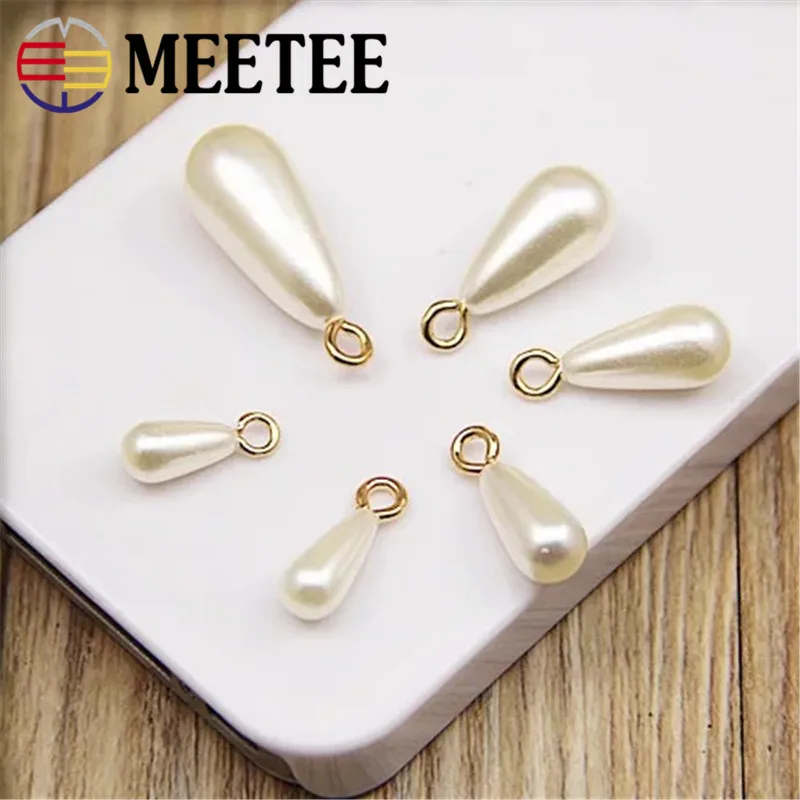 MEETEE 20pcs Pure handmade Resin water droplets pearl buttons ladies baby children's shirts sweaters deduction clothes ZK600 | Дом и сад