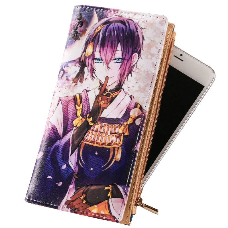 Простой Длинный кошелек с аниме Touken Ranbu Online монетницей держатели для карт женский