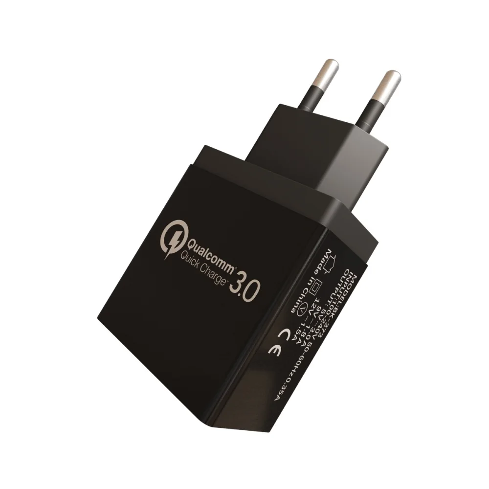 all black Plug 3 Порты и разъёмы USB Зарядное устройство 27 Вт для Xiaomi iPhone huawei 5V 5.5A QC 3,0 адаптер зарядного устройства EU зарядное мобильного телефона Зарядное устройство - Тип штекера: all black Plug