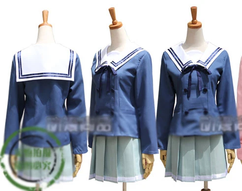 Школьная форма Курияма kyoukai no kanata Мирай японское аниме косплей костюм на Хэллоуин
