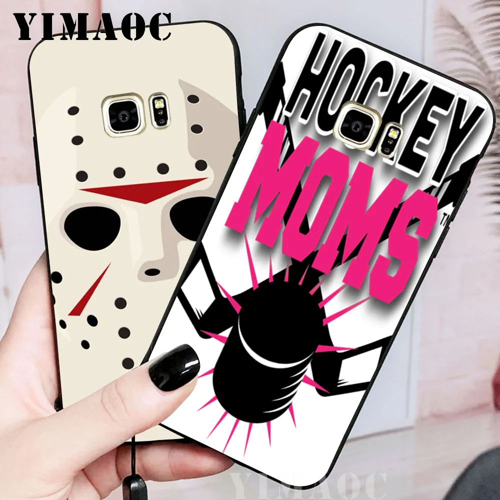 YIMAOC Hockey Mom Soft Case for Samsung Galaxy S10 Plus S10e S6 S7 Edge S8 S9 J6 M10 M20 M30 |
