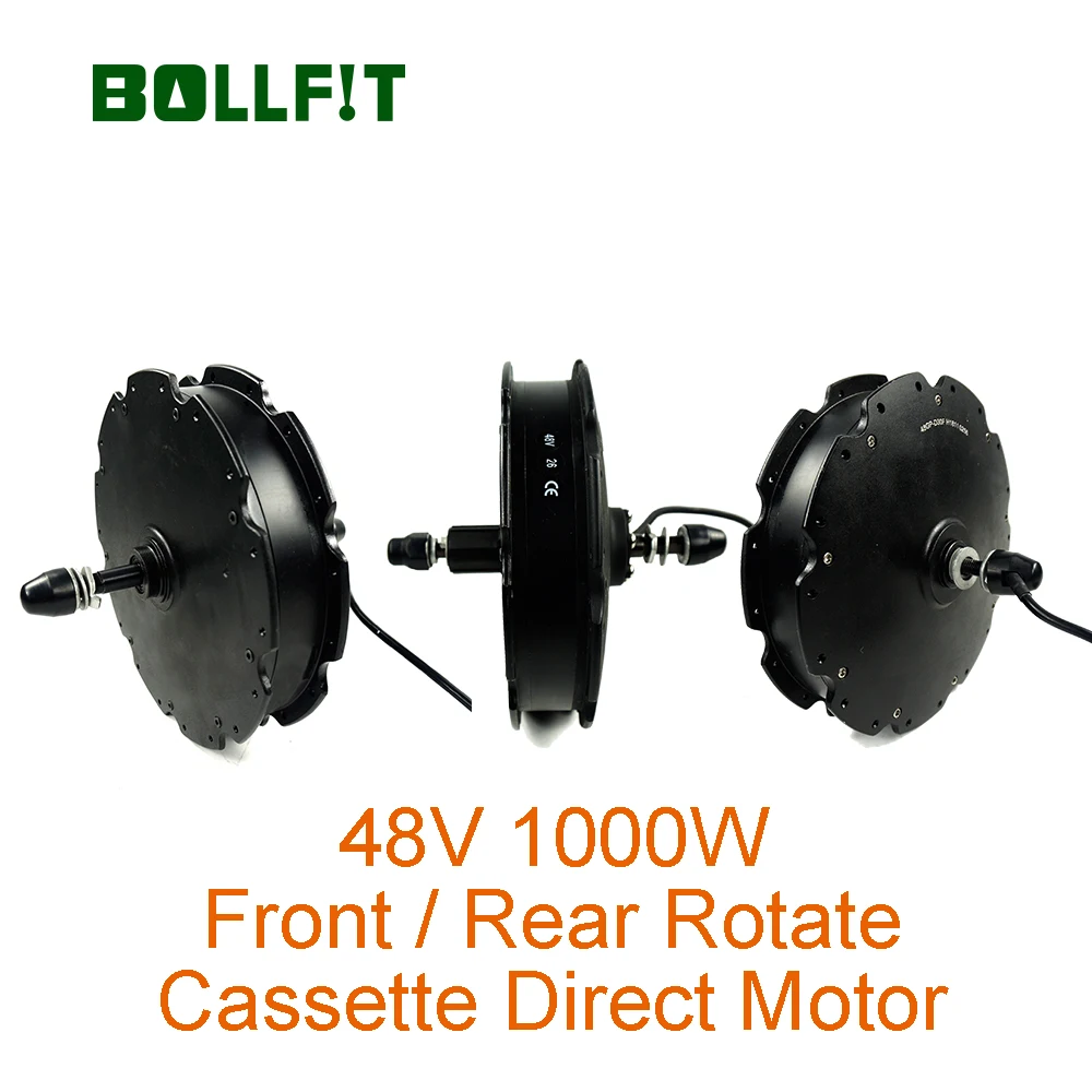 BOLLFIT 48V1000W переднее колесо заднего вращения двигателя Кассета зеленый Pedel MXUS высокоскоростной бесщеточный прямой концентратор без мотор-редуктора