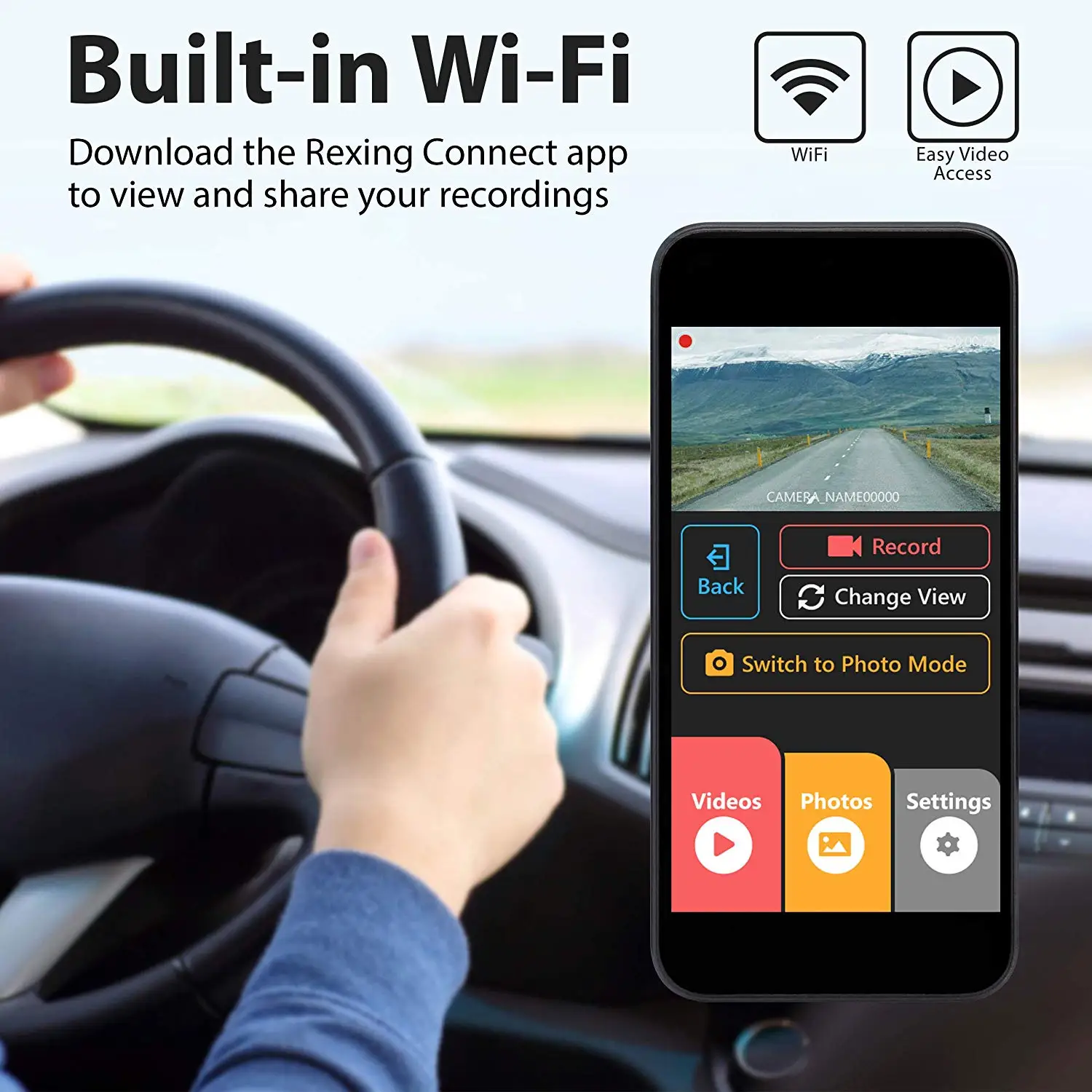Rexing V1P Pro Dual 1080p Full HD передний и задний 170 градусов широкоугольный Wi-Fi автомобильный видеорегистратор со встроенным gps регистратором