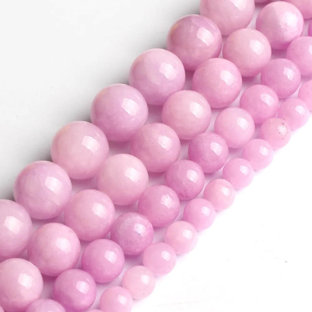 Круглые бусины из нефрита с разноцветными облаками россыпью 6/8/10/12 мм для