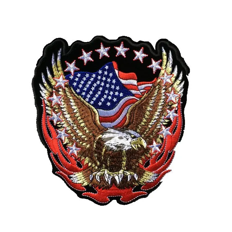 

Eagle Flag Military Tactical Army Patch Embroidered Patches Iron on Patches for Clothes stickers applique fabric 2018new 2pcs