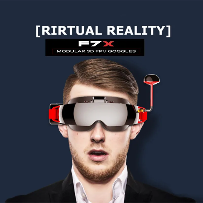 Лучшее предложение TOPSKY F7X 2D 3D 5 8G 40CH 16:9 FPV очки Видео с поддержкой батареи HD порт