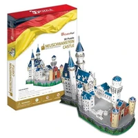 t0406 3d puzzles germany new swan stone castle diy building paper kids creative gift model children educational toys hot sale