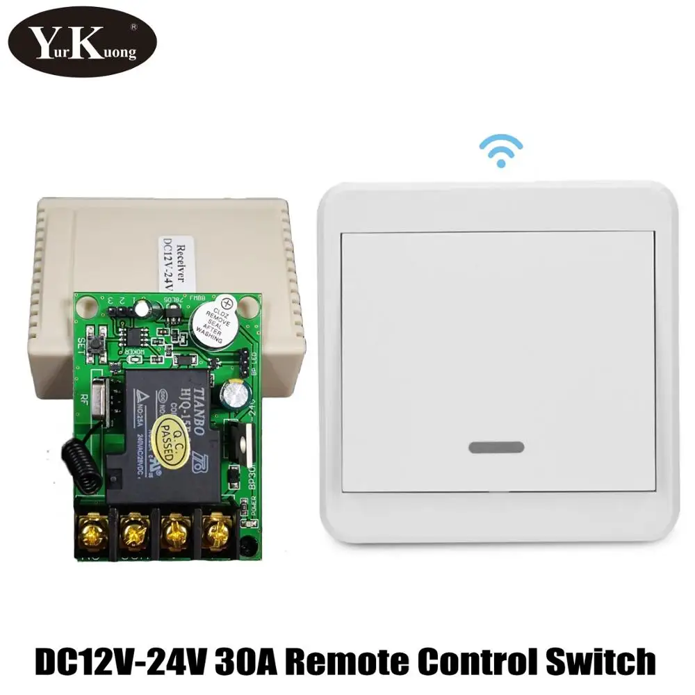 Настенная панель дистанционный ключ передатчик + DC12V 24V 30A моторный водяной насос