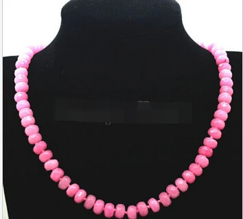 Женское Ожерелье Miss charm Jew2125 натуральное розовое ожерелье 5x8 мм 18 дюймов + AAAA|pink