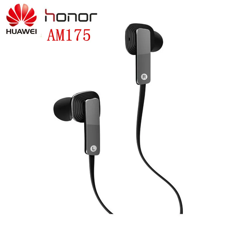 Оригинальные наушники huawei Honor AM175 с динамическим сбалансированным арматурным двухблочным наушником с микрофоном в уши