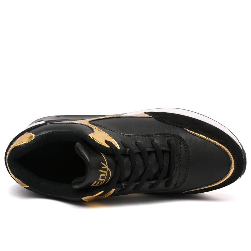 2019 женские кроссовки из искусственной кожи увеличивающие рост | Обувь