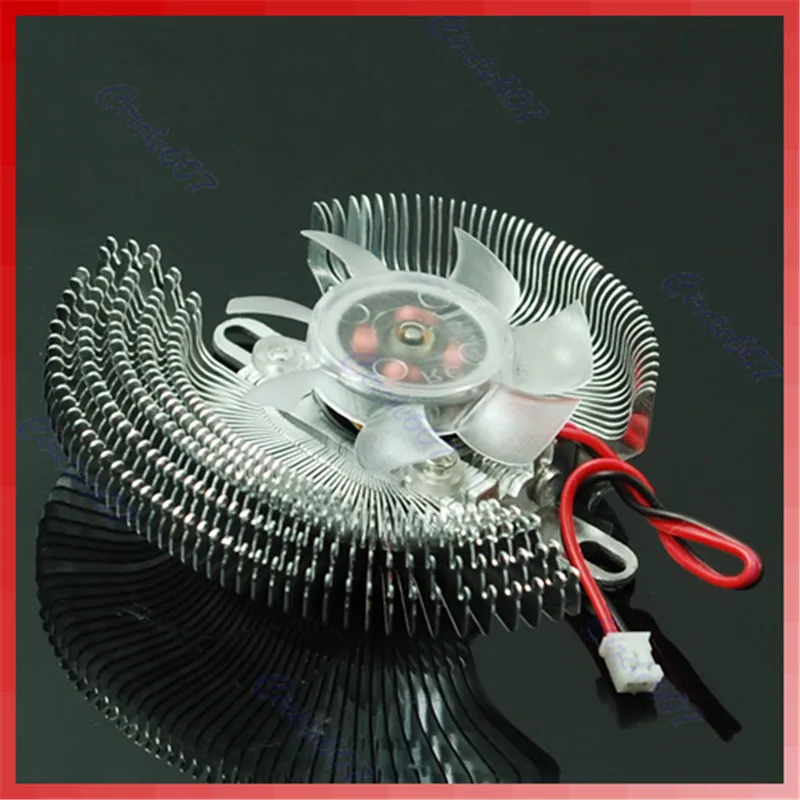 DC 12V 2 контактный разъем маленький компьютер Графика карты радиаторы кулер вентилятор охлаждения с низким уровнем шума предотвращает от перегрева