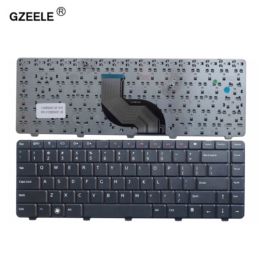 Клавиатура для ноутбука GZEELE US черная клавиатура DELL N4010 N3010 N4020 M4010R N4030 N5020 N5030 M5030 M4010