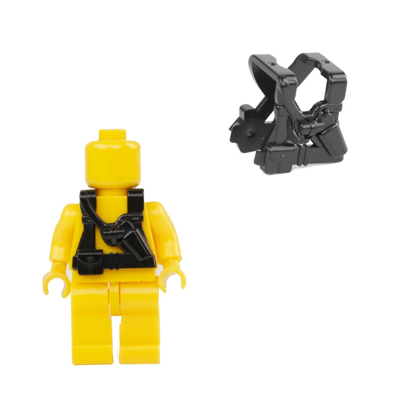 WW2 Military Army Tactical Vests Bricks German Soldier Paratrooper Ranger Rifleman SWAT Building Blocks Accessories DIY Toy C009