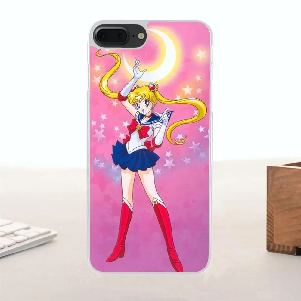 Diy рисунок ТПУ Сейлор Мун девушка для Apple iPhone 4 4S 5 5C SE 6 6S 7 8 Plus X | Мобильные телефоны