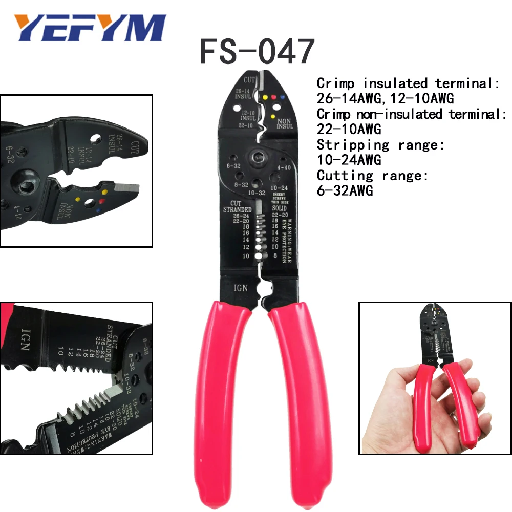 Многофункциональный инструмент обжимные плоскогубцы электрические клеммы