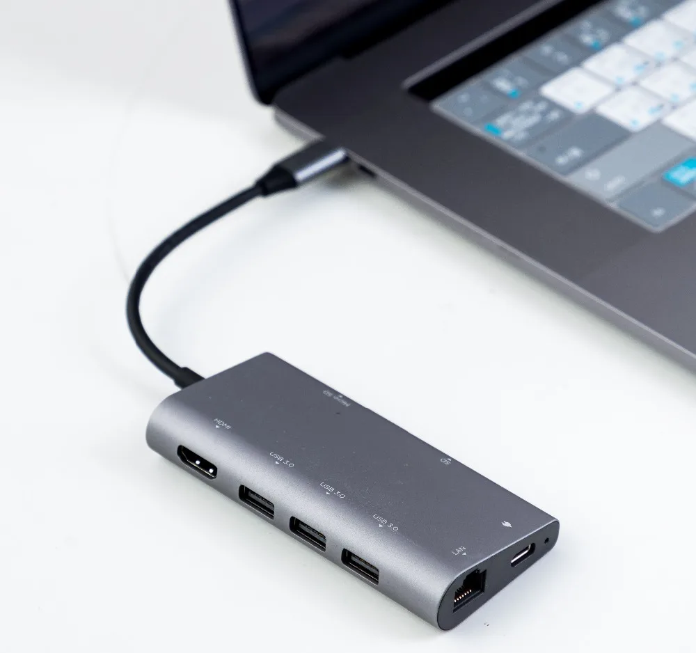 USB C к HDMI Gigabit Ethernet адаптер для MacBook Pro/Air 2018 HP Dell Lenovo Thinkpad Sureface Book 2 Acer ноутбук док