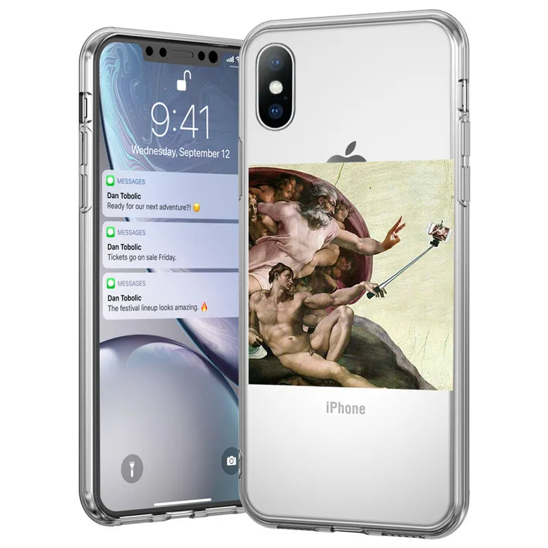 6440 Чехол для телефона Ottwn с забавными рисунками для iPhone 11X7 8 6 6S Plus XR XS 11 Pro Max 5 5S SE с абстрактными буквами, прозрачный мягкий чехол из ТПУ - Цвет: 6440