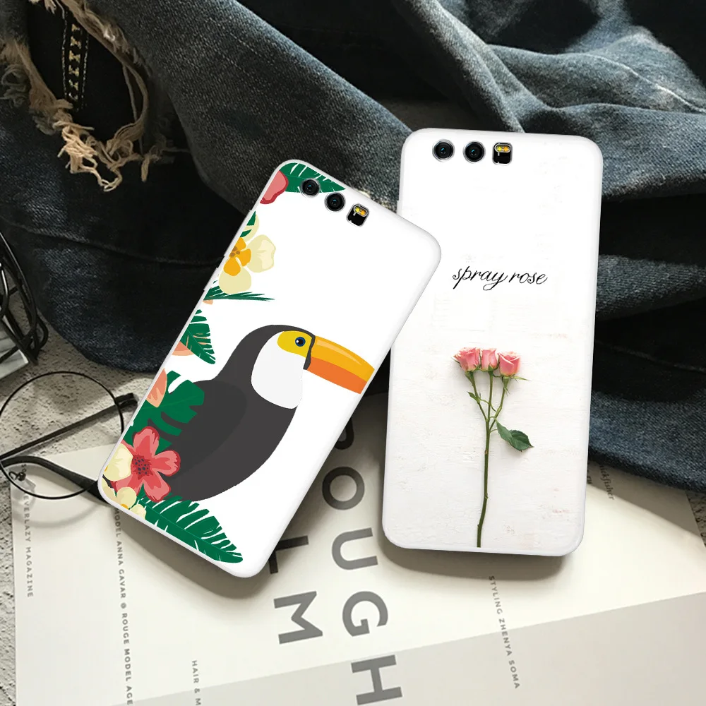 Printing Back Protective Case For Huawei honor 9 cover honor9 Phone Soft Silicone Coque back bags | Мобильные телефоны и