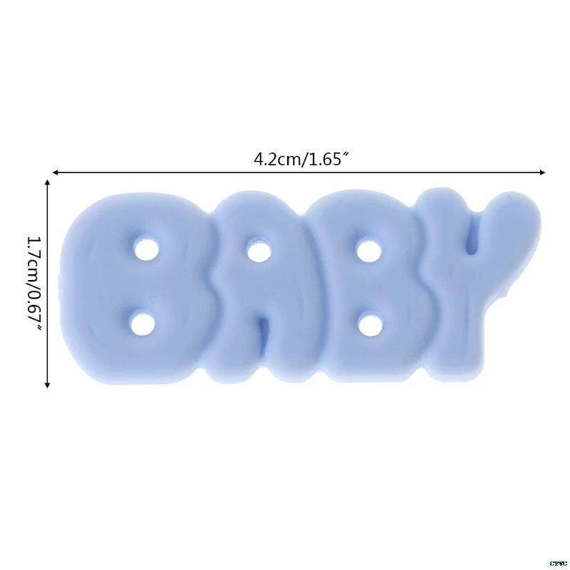

Silicone Beads Baby Teether DIY Jewelry Necklace Pendant Teething Supplies Grind Bead Letters Newborn Oral Care Kids Products