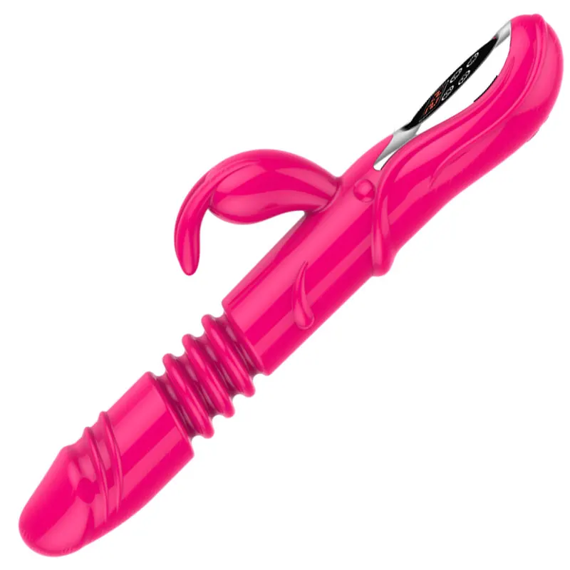 Heating Telescopic Rabbit Vibrator Rotating Sextoys Multi-speed Dildo Vibrators Women G Spot Clitoris Stimulator Adult Sex Toys | Красота и