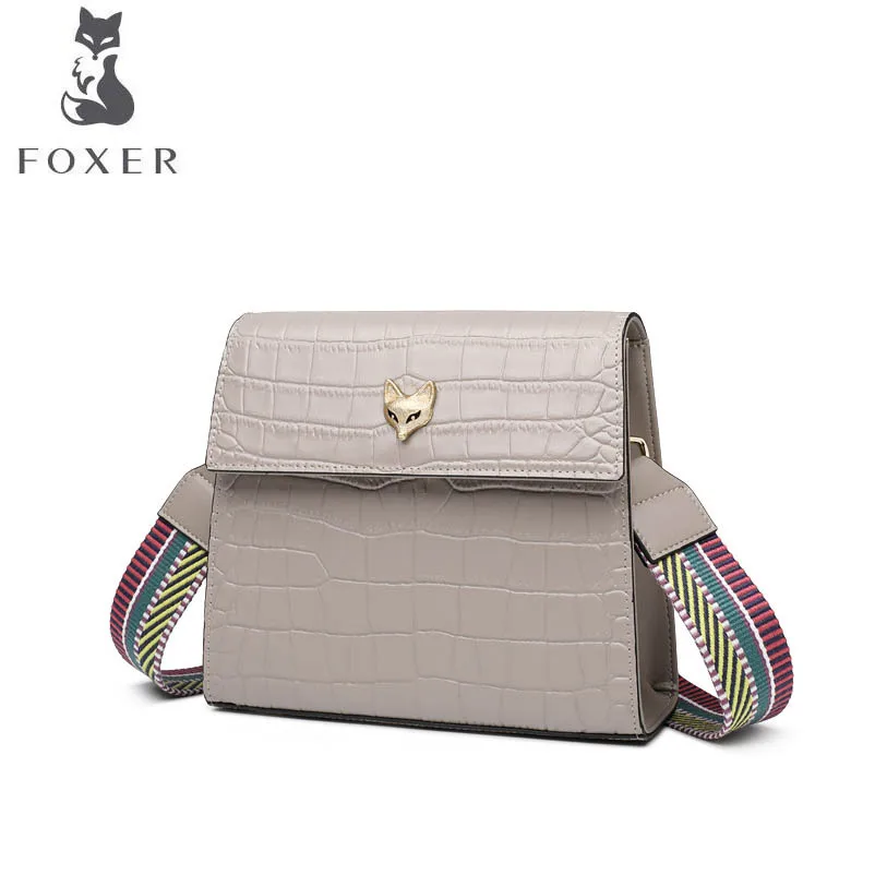 FOXER 2019 Новая мода Дикий корейский темперамент сумка маленькая квадратная посылка