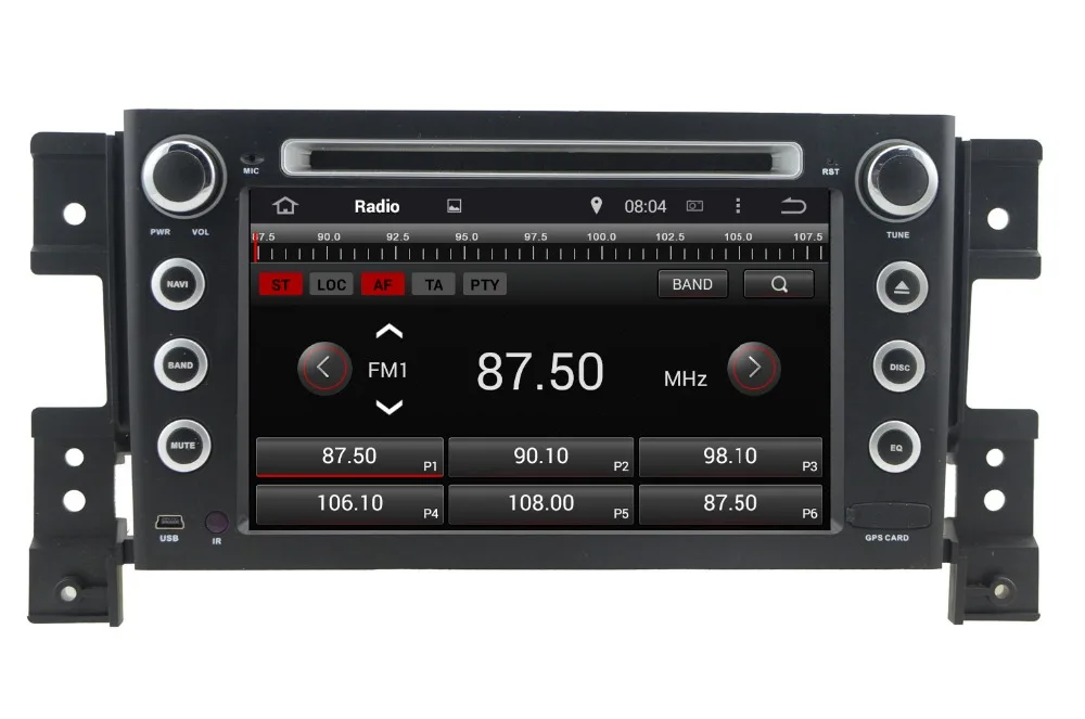 7 &quot емкостный сенсорный экран Android 4.4 4 dvd-gps на Suzuki Grand Vitara wi-fi 3 г Bluetooth GPS радио RDS USB