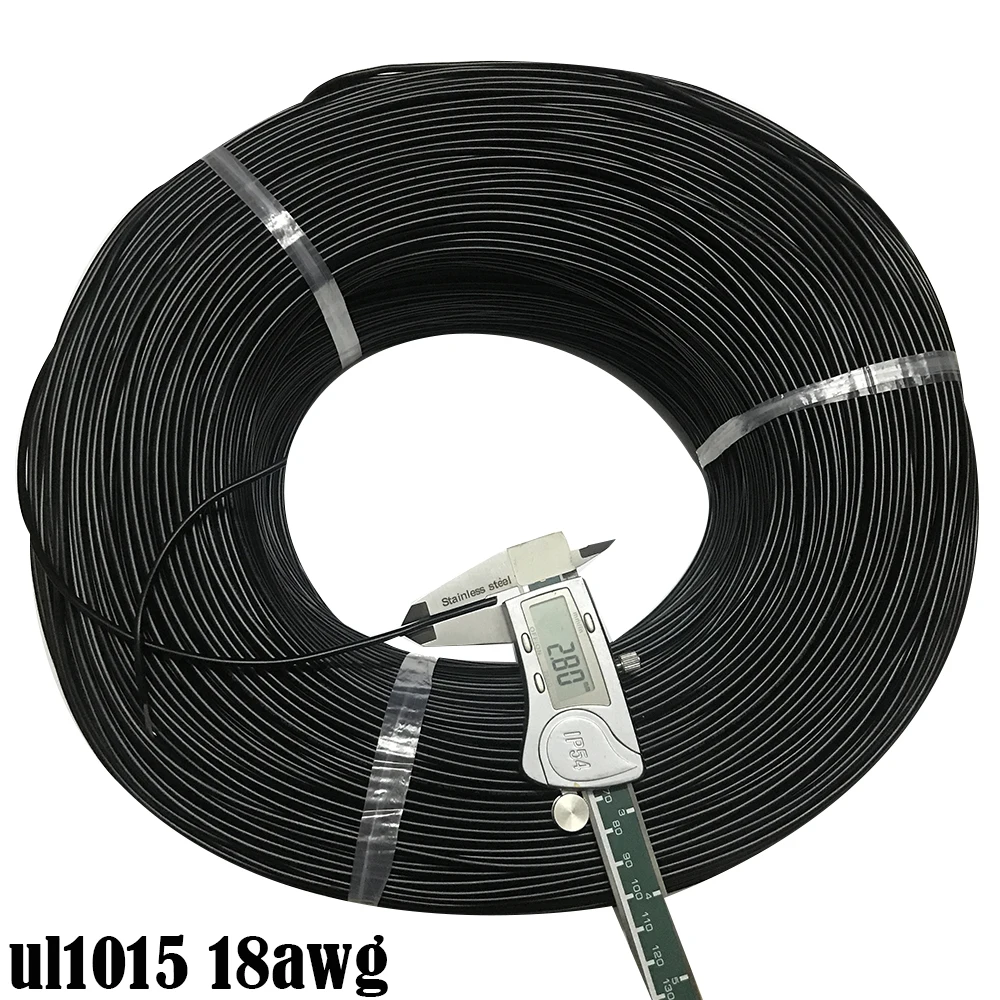 UL1015 18AWG OD 2 8 мм изолированный из ПВХ экологически чистая луженая медная