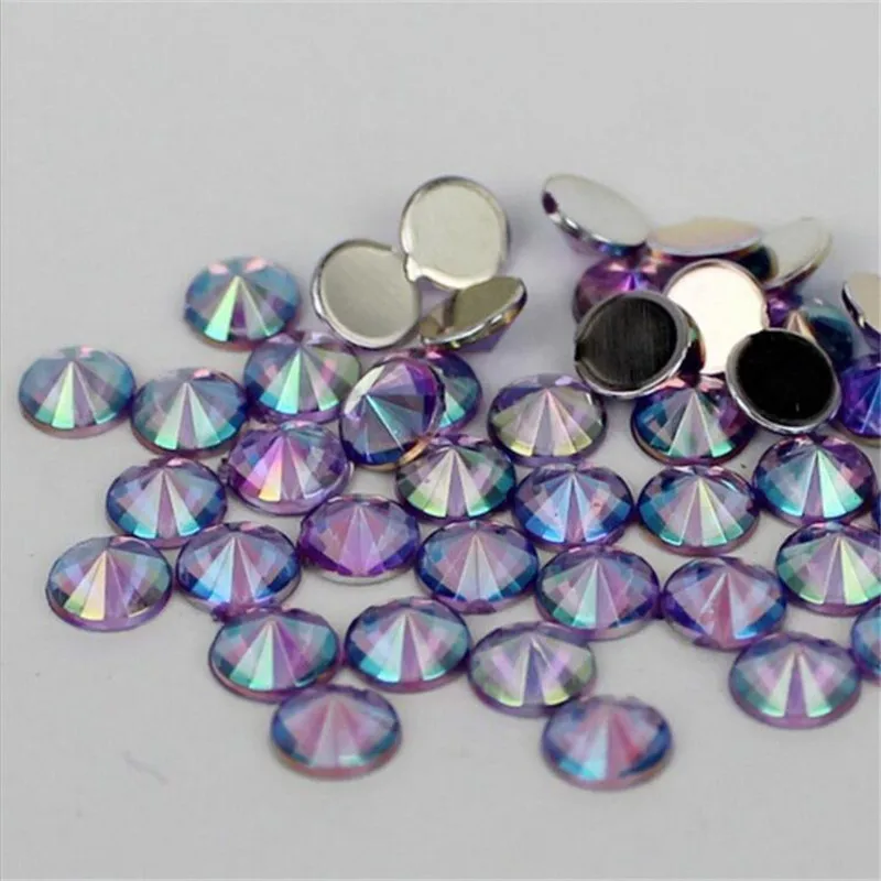 Стразы акриловые DIY Bling Lt Фиолетовые AB в форме спутника граненые Акриловые Камни с