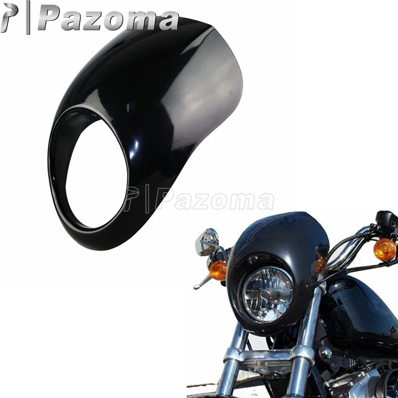 Передний фонарь обтекатель черная передсветильник Ка капот для Harley FX Xl 883