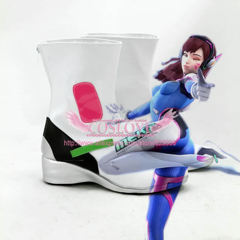 Обувь для косплея OW Game D.Va DVa Hana Song черная Белая обувь сапоги CosplayLove|Туфли| |