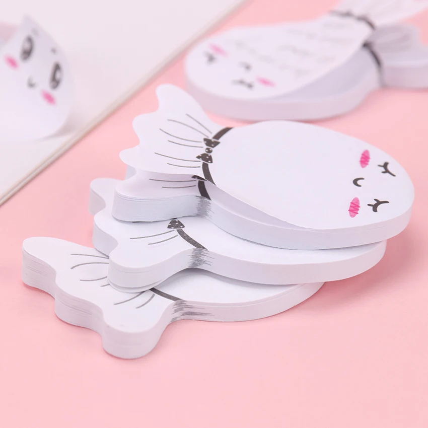 1 шт./50 листов Smile Face Memo Pad Милая клейкая наклейка для заметок бумага этикеток Papeleria