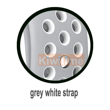 Grey White Strap KIWITIME 42 мм силиконовый ремешок спортивный ремешок Миланский Браслет Нержавеющая сталь браслет, ремешок для наручных часов Часы SmartWatch IWO 8 9 Смарт Браслет для проверки сердечного ритма 6 2 3 - Цвет: Grey White Strap