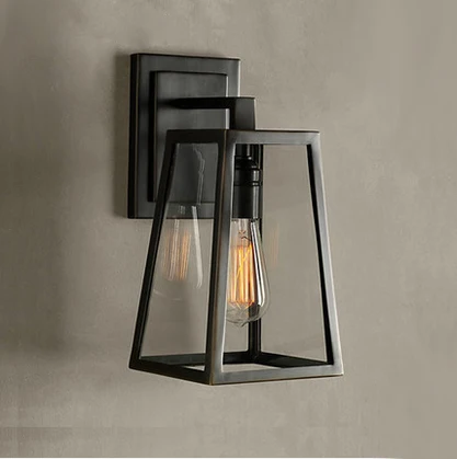 Винтажные уличные водонепроницаемые настенные лампы светодиодный светильник из