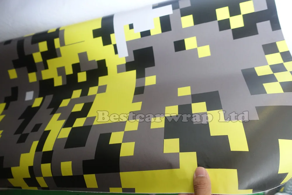 Желтый &quotТигр&quot Камуфляж виниловая пленка для оклеивания автомобилей