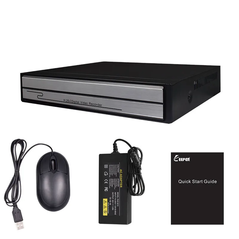 

Keeper 4CH 5MP NVR POE 1944P Surveillance CCTV NVR 52V PoE For H.265 2MP 5MP IP Camera P2P ONVIF Network Video Recorder