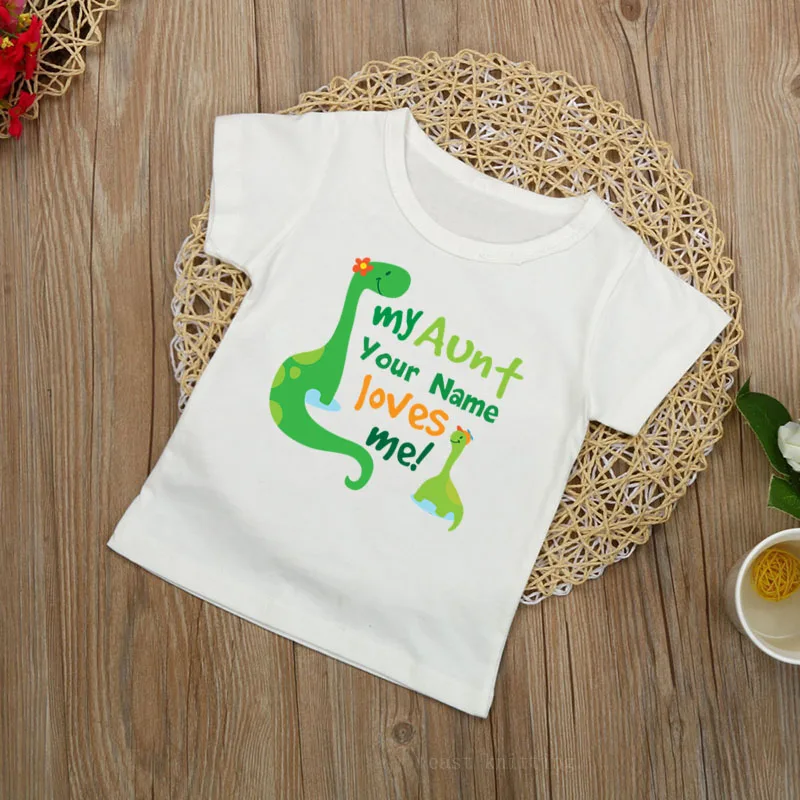 

DERMSPE Kids Girls Boys Cool Cotton Soft Short Sleeve Green Letter Print Cute Clothing Lovely Children Tops Kids Baby T-shirt