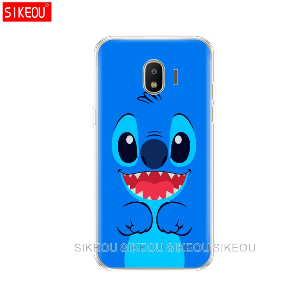silicone cover phone case for Samsung Galaxy J3 J5 J7 2017 J330 J530 J730 PRO j2 2018 cute cartoon Lilo Stitch |