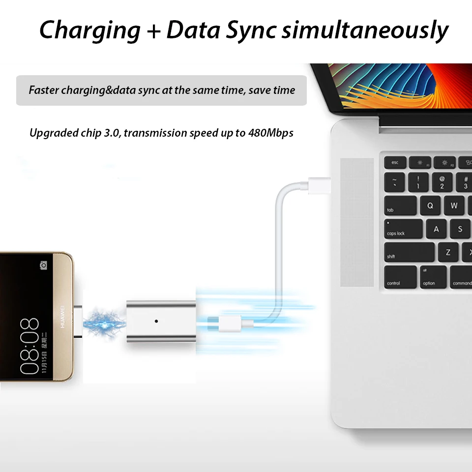 Micro USB Магнитный адаптер конвертер для samsung Xiaomi huawei смартфон аксессуар мини штекер