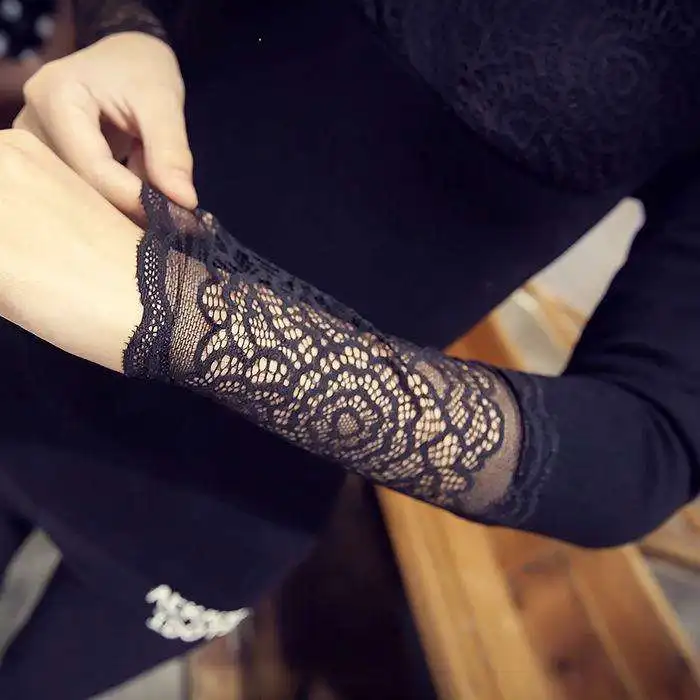 Femininas Blusas 2019 Women Blouses Spring Autumn Fashion Sexy Slim Shirt Tops Lace Long Sleeve V-Neck Leisure Patchwork | Женская
