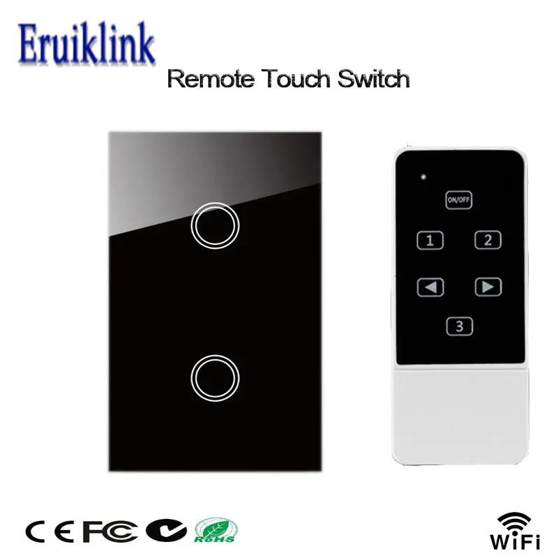 Настенный высветильник ель Eruiklink для умного дома 2 клавиши 433 МГц|2 gang way|switch switchswitch