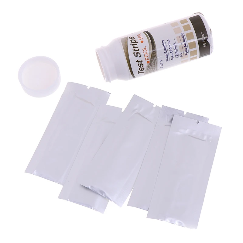 Chlorine Bromine PH Alkalinity Cyanuric Acid Hardness Test Tools 4 In 1 Swimming Pool Spa Water Strips Papers | Инструменты