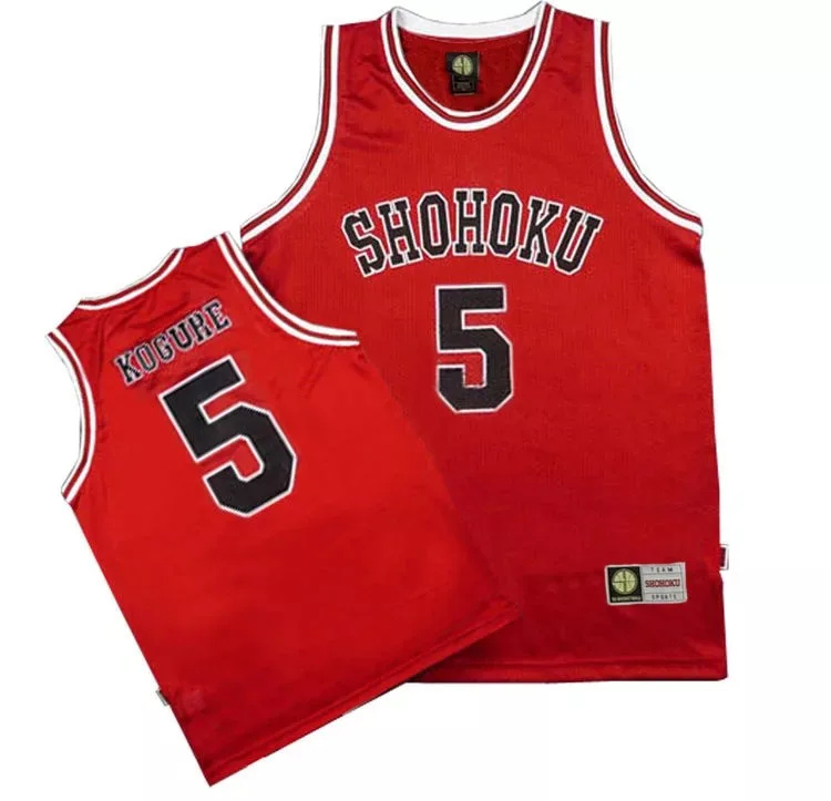 No. 5 Kogure Аниме Shohoku школьная баскетбольная команда 1-15 SLAM DUNK Косплей Костюм Sakuragi Джерси для косплея Hanamichi Топы рубашка Спортивная одежда Униформа - Цвет: No. 5 Kogure